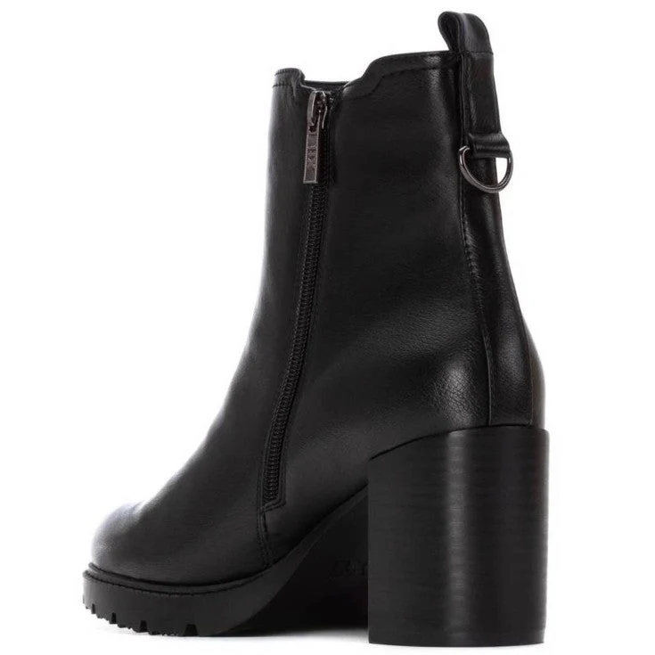 MUJER BOTIN BUDAPEST TACON ALTO NEGRO