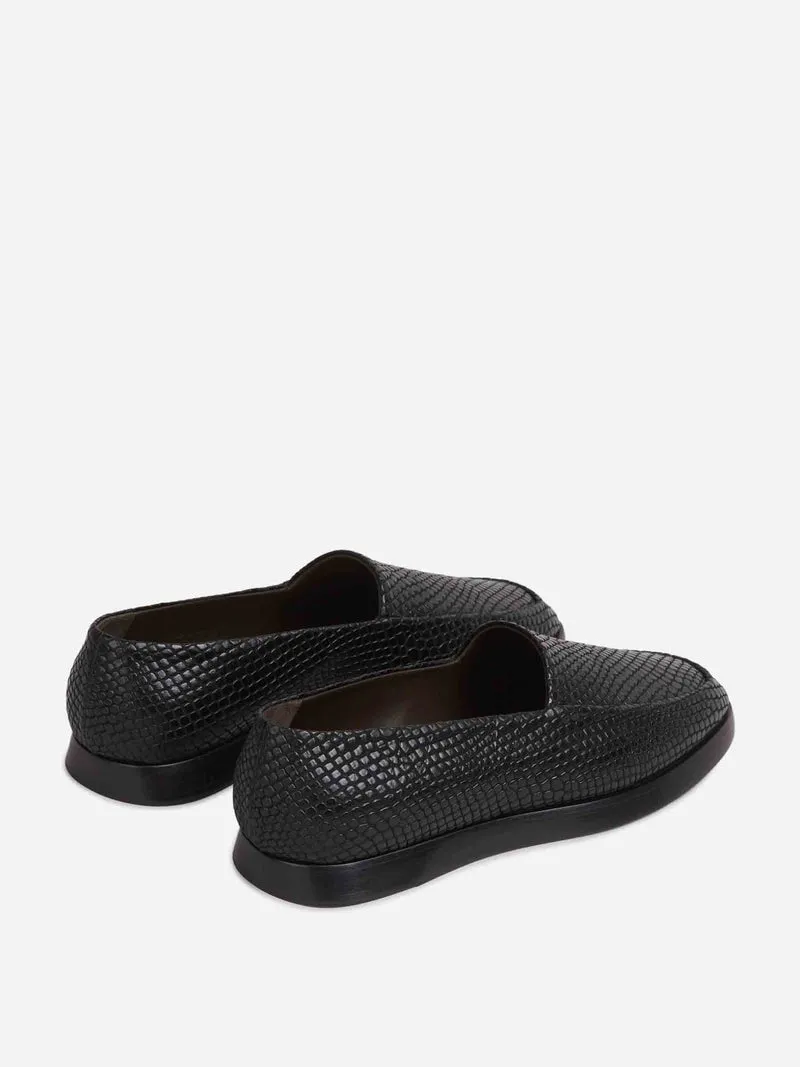 Mocasines Snakeskin Embossed