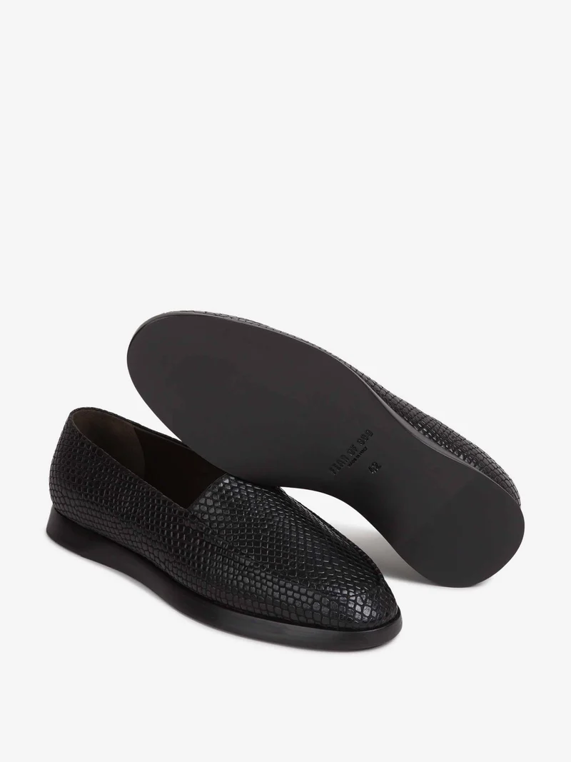 Mocasines Snakeskin Embossed