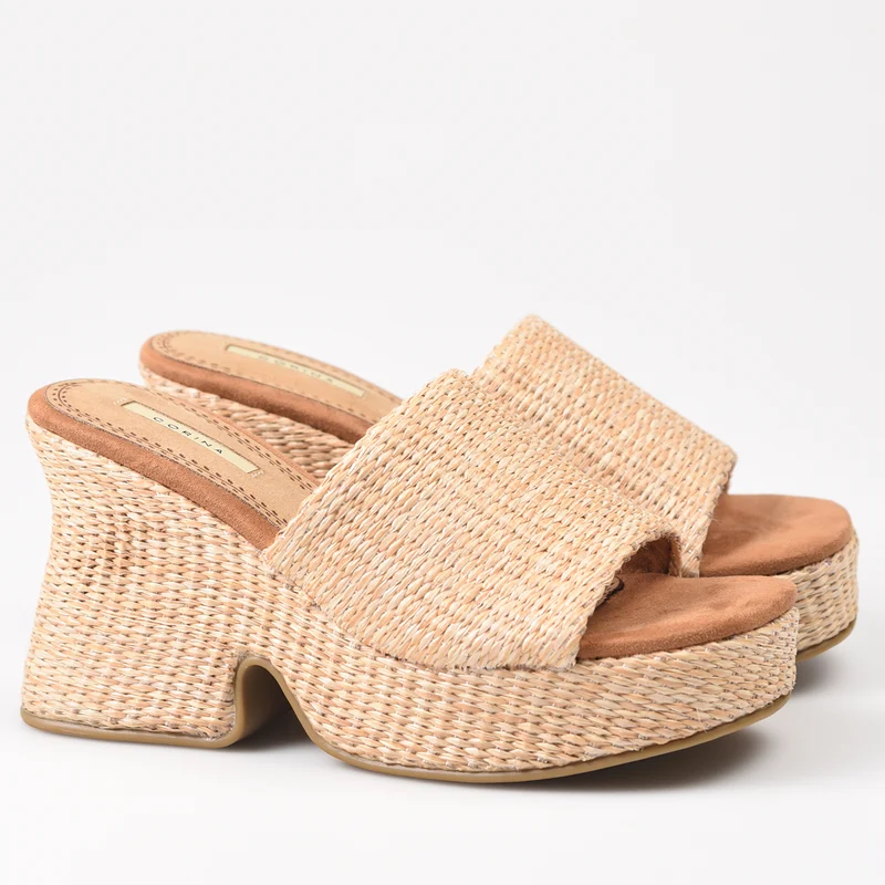 Zuecos Corina Rafia M4345 Natural
