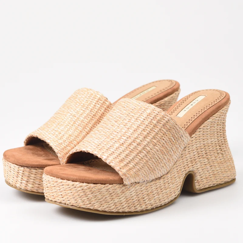 Zuecos Corina Rafia M4345 Natural