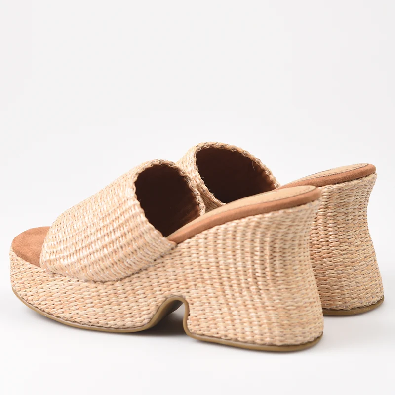Zuecos Corina Rafia M4345 Natural