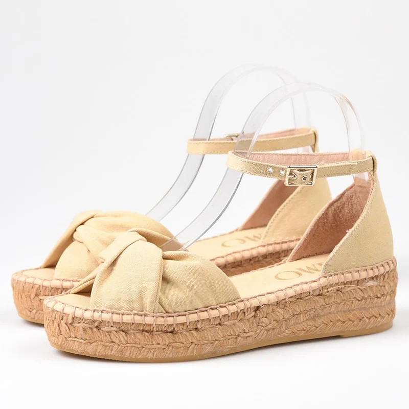 Sandalias de Esparto Gaimo Torgos Piqué Vainilla