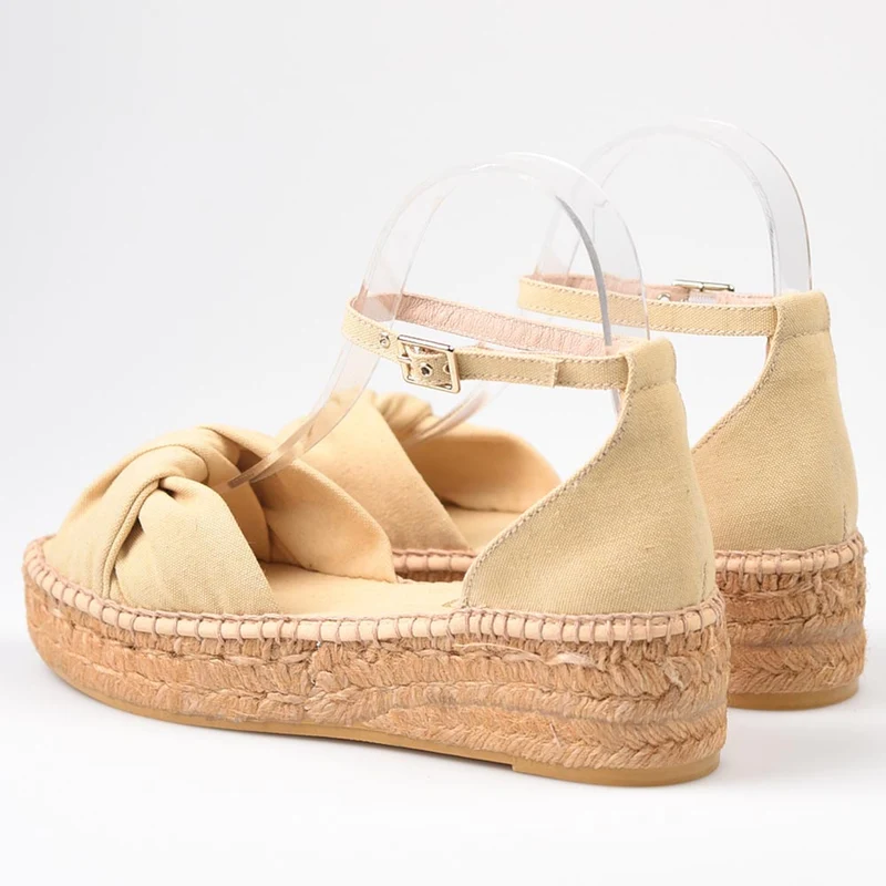 Sandalias de Esparto Gaimo Torgos Piqué Vainilla