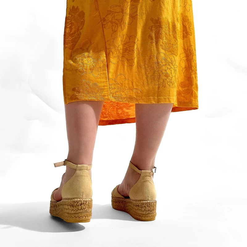 Sandalias de Esparto Gaimo Torgos Piqué Vainilla