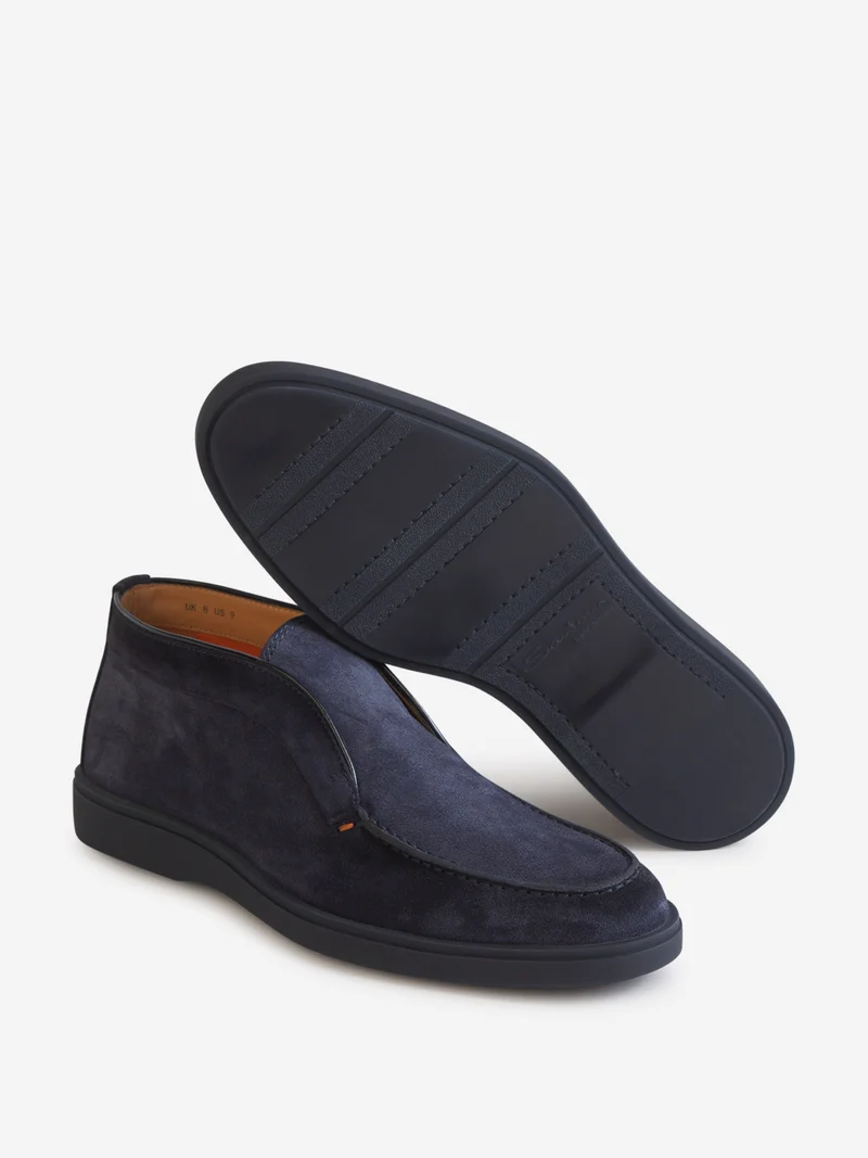 Mocasines Altos Piel Ante