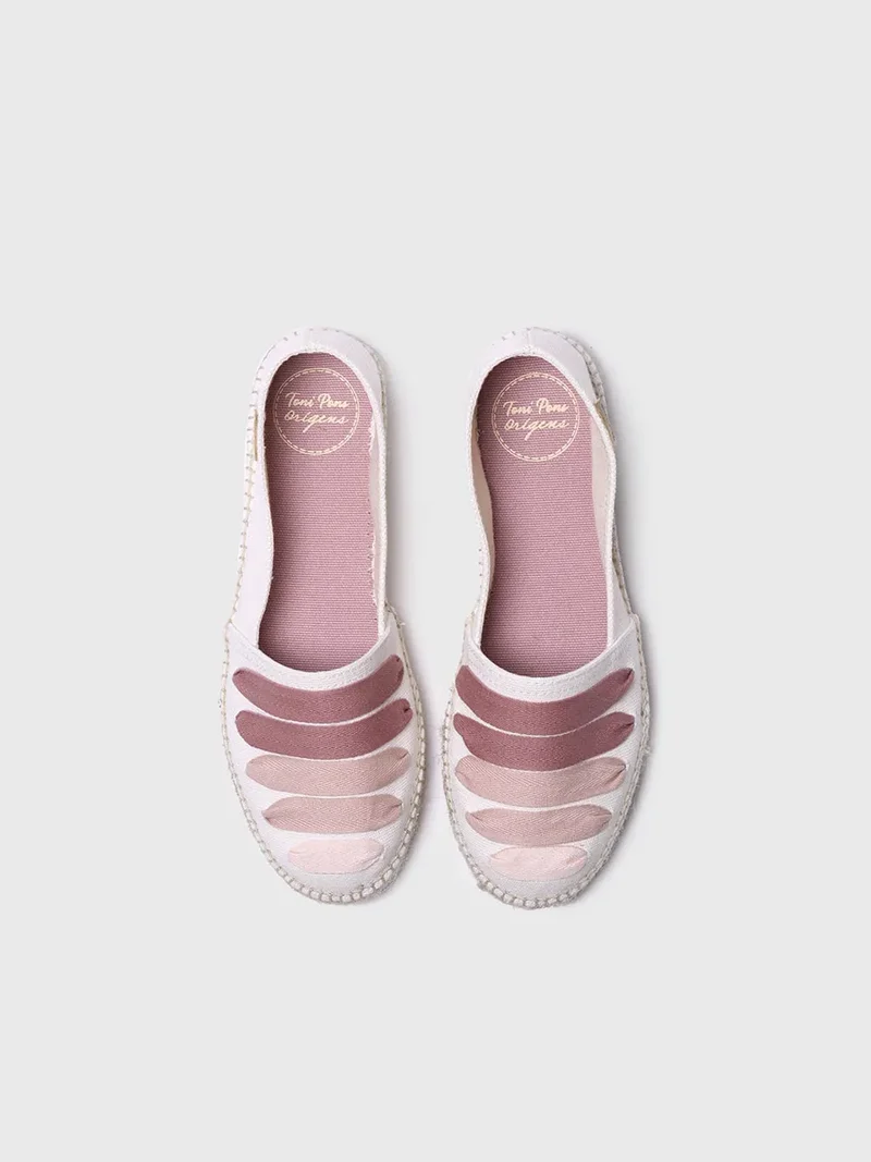 Alpargata plana con cintas para mujer | ROSE-CM