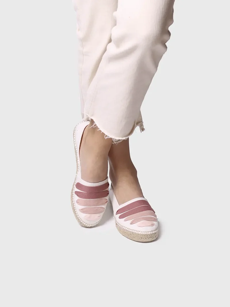 Alpargata plana con cintas para mujer | ROSE-CM