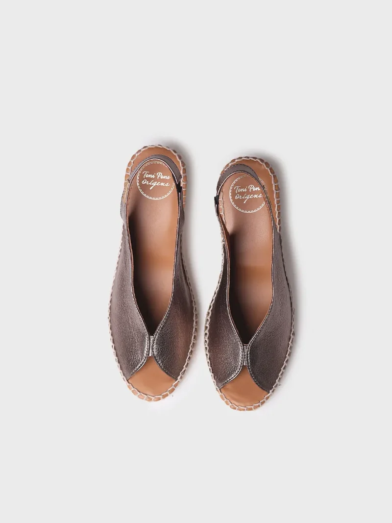 Alpargata de cuña estilo peep toe | LAILA-P