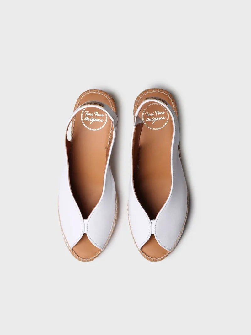 Alpargata de cuña estilo peep toe | LAILA-P