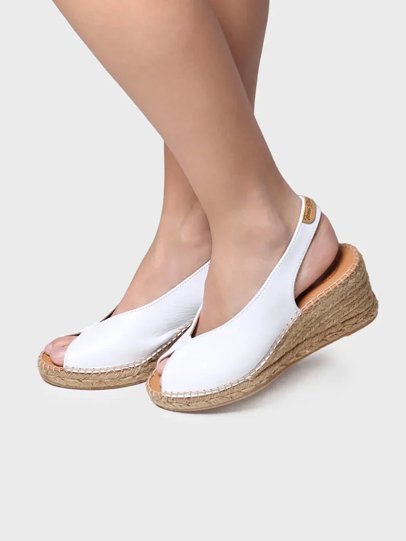 Alpargata de cuña estilo peep toe | LAILA-P
