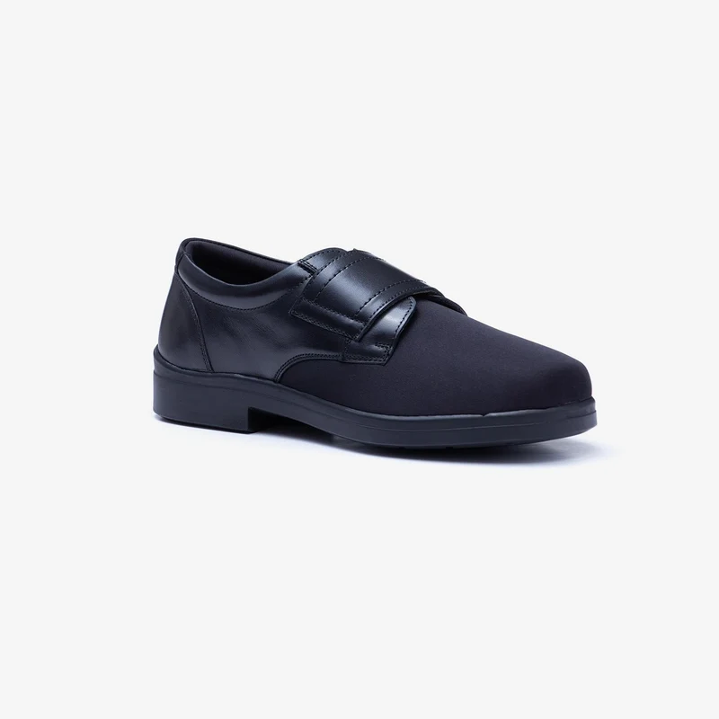 Zapatos elásticos suaves con velcro Tredd Well Benjamin de ajuste ancho para hombre