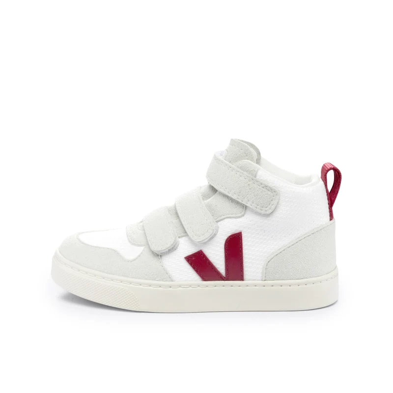 Bota blanco/burdeos V10MIDVEL Veja