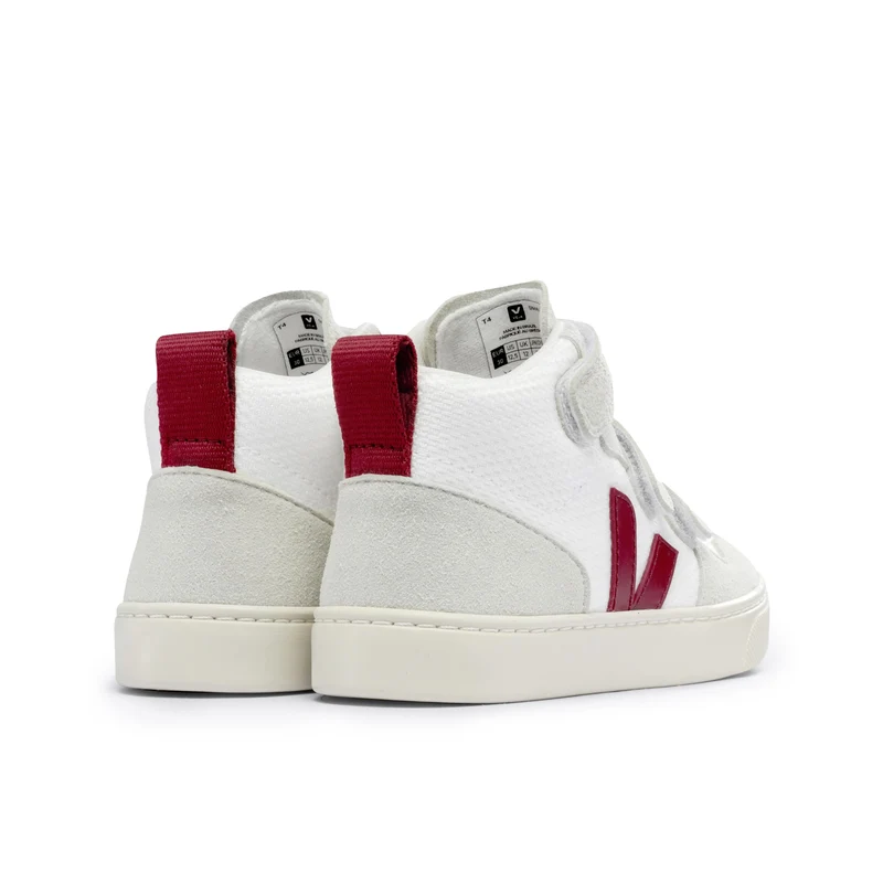 Bota blanco/burdeos V10MIDVEL Veja