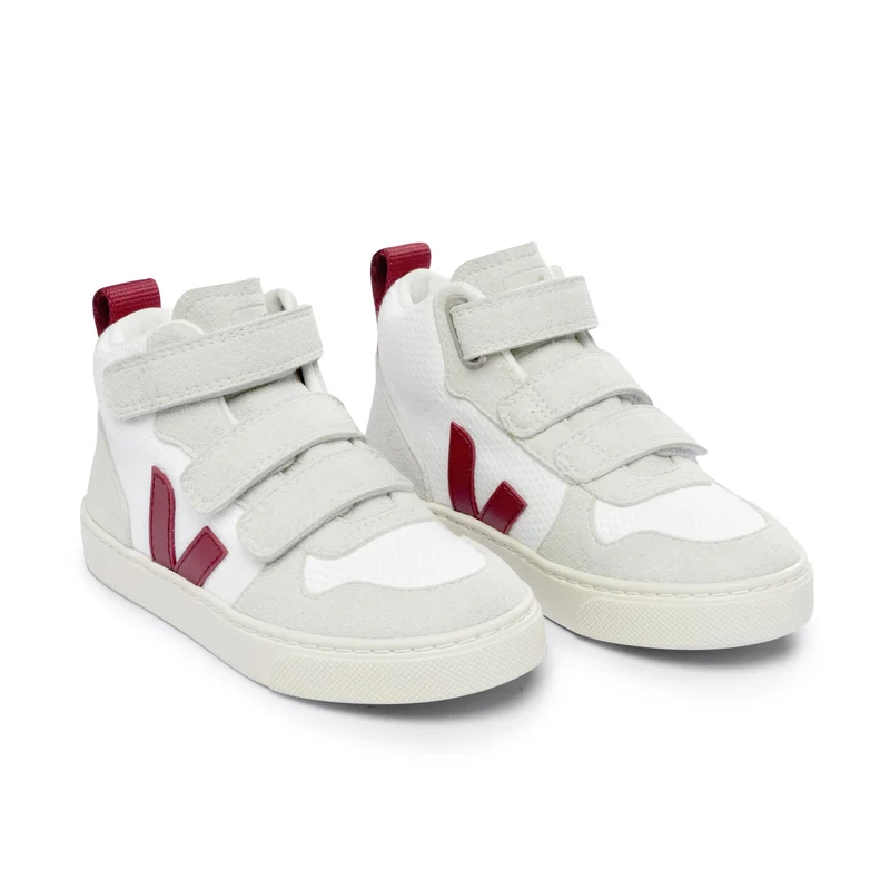 Bota blanco/burdeos V10MIDVEL Veja