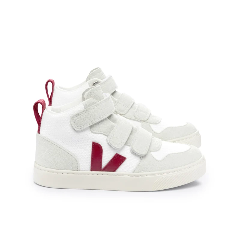 Bota blanco/burdeos V10MIDVEL Veja