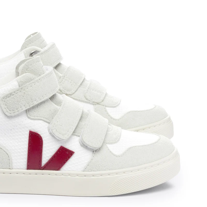 Bota blanco/burdeos V10MIDVEL Veja