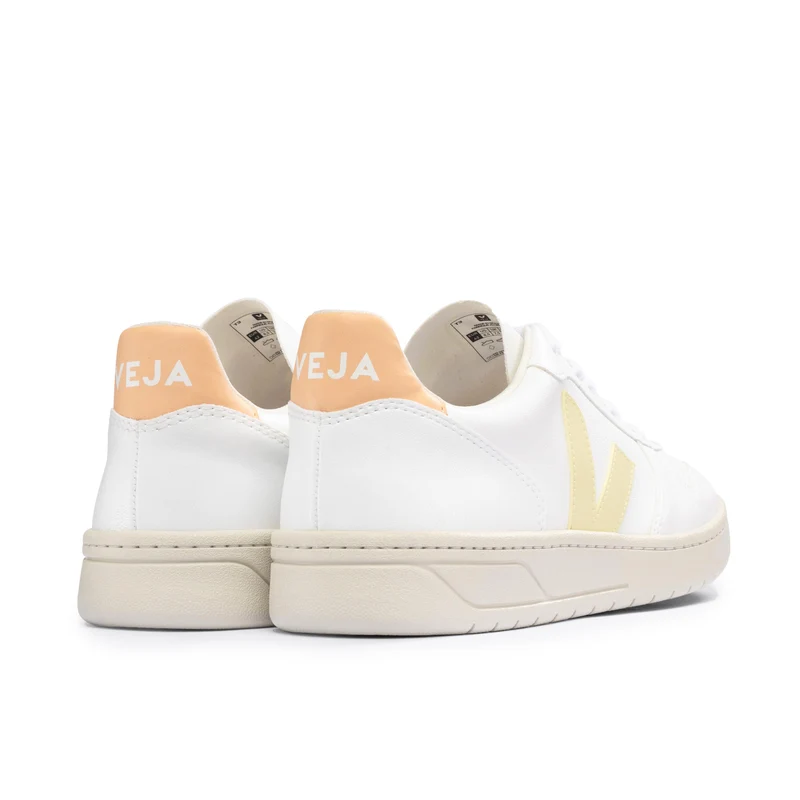 Deportiva blanco/amarillo/melocotón V10 Veja