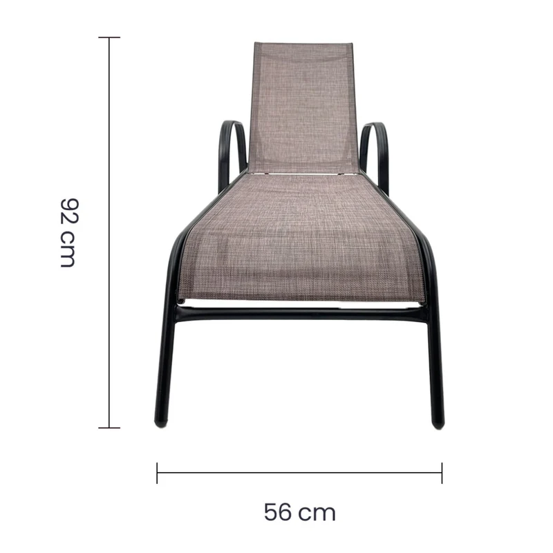 Tokoa Cama Soleadora con Respaldo Ajustable Metal (EX-7150)