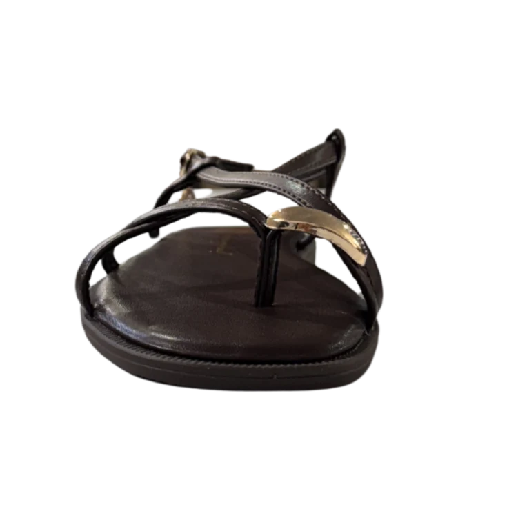 MUJER SANDALIA LUMA MARRON