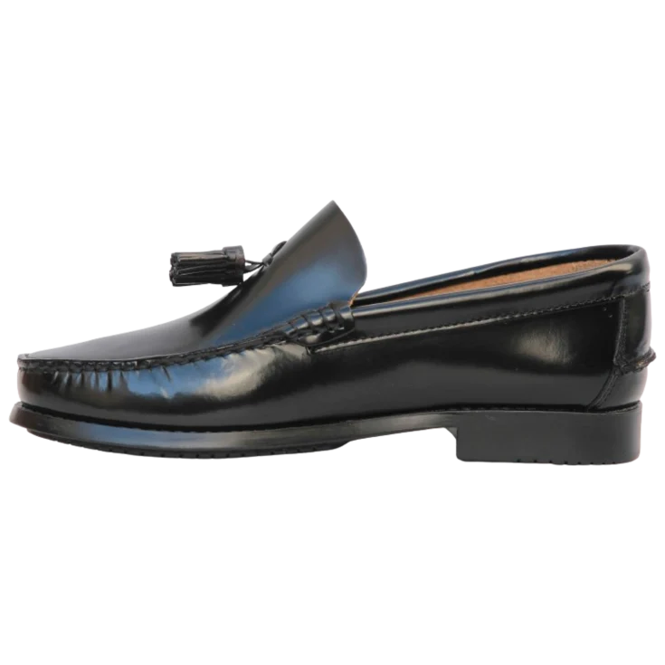 HOMBREMOCASIN P/G BORLAS NEGRO PISO/GOMA