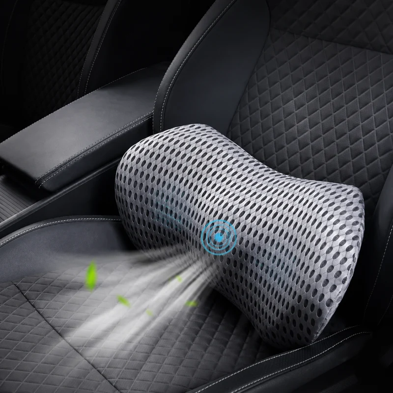 Miomu Cojín Ergonómico Memory Foam para Oficina y Auto