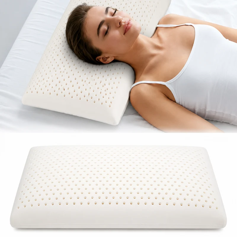Miomu Almohada Ergonómica de Látex para Descanso Profundo