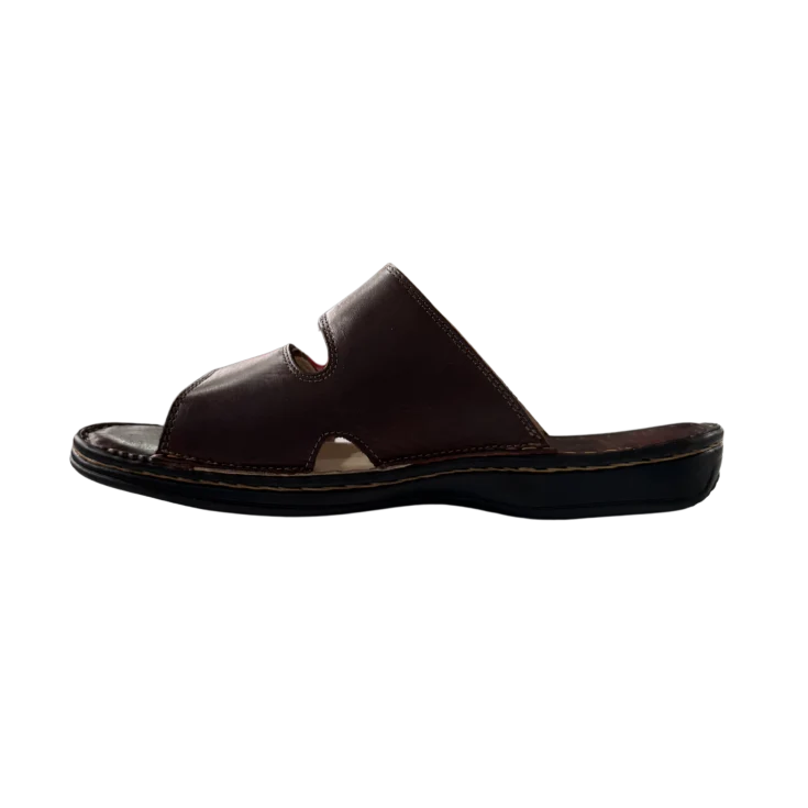 HOMBRE SANDALIA PIEL MANUEL MARRON