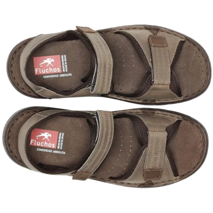 HOMBRE SANDALIA GAUCHO TAUPE MARRON