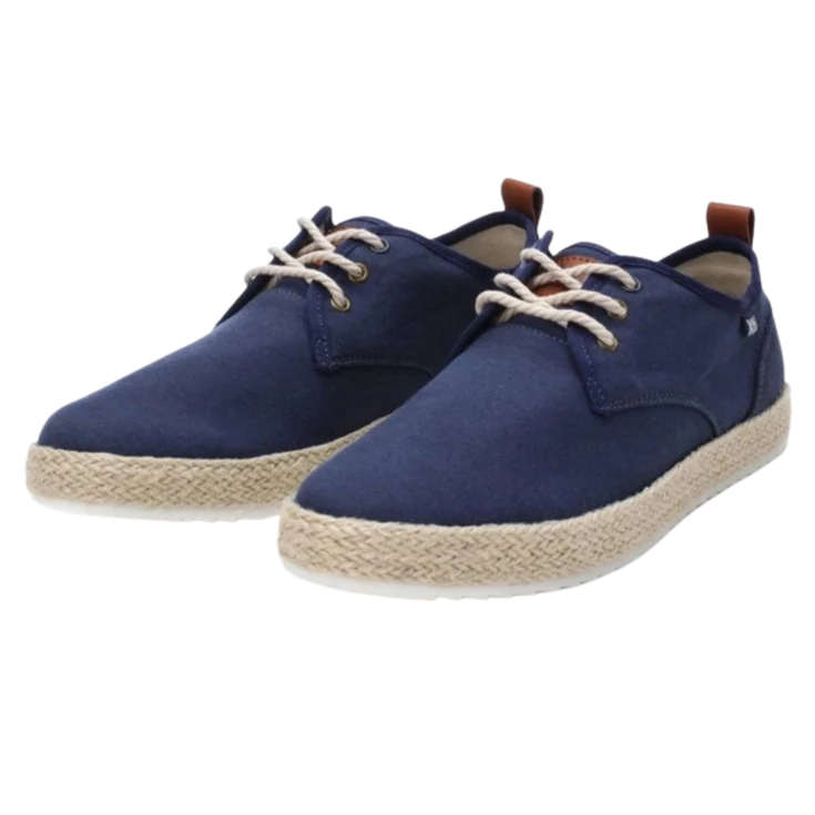 HOMBRE CASUAL ZAPATO LONA NAVY/MARINO