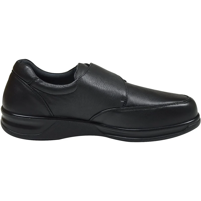 Zapatos Grunwald A-703 con velcro para hombre, de corte ancho