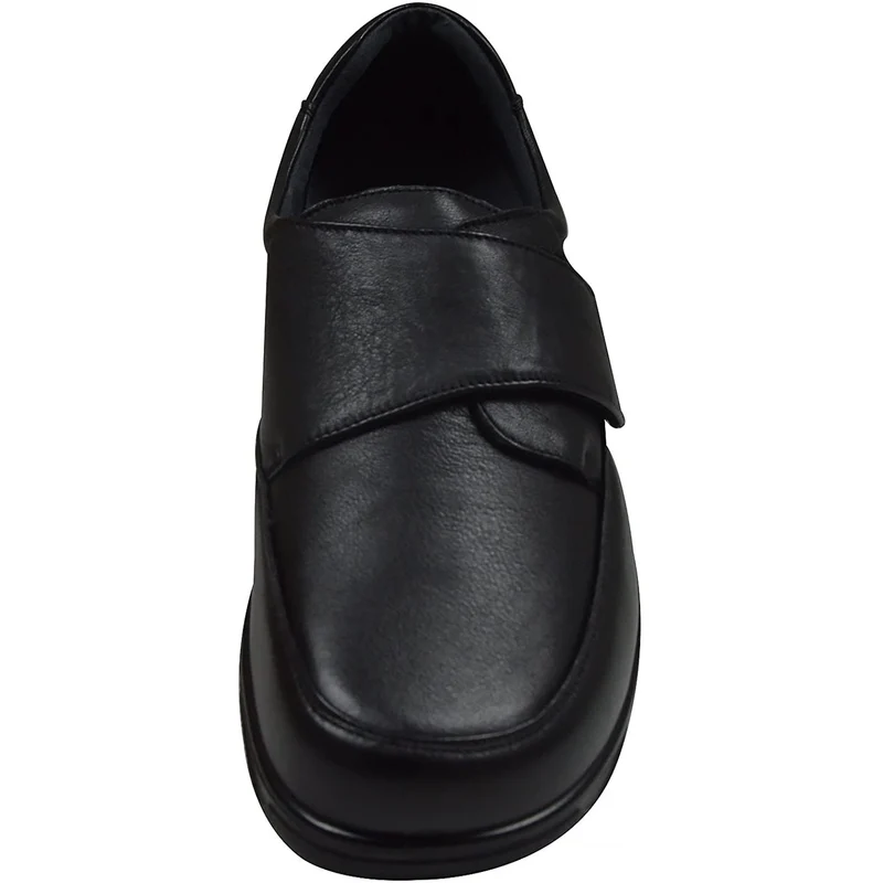 Zapatos Grunwald A-703 con velcro para hombre, de corte ancho
