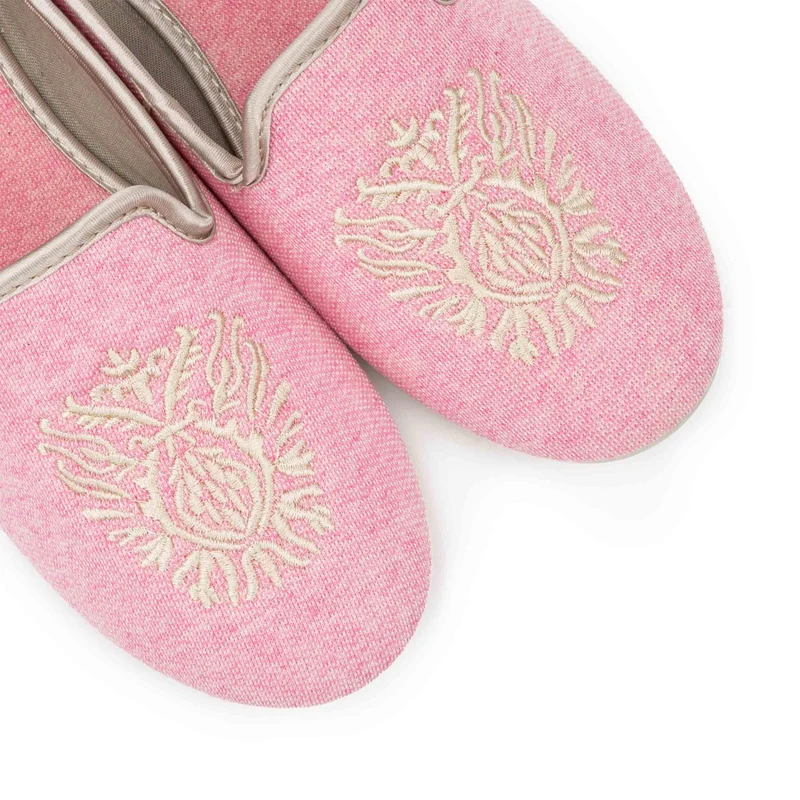 Zapatilla casa rosa 698025 Norteñas