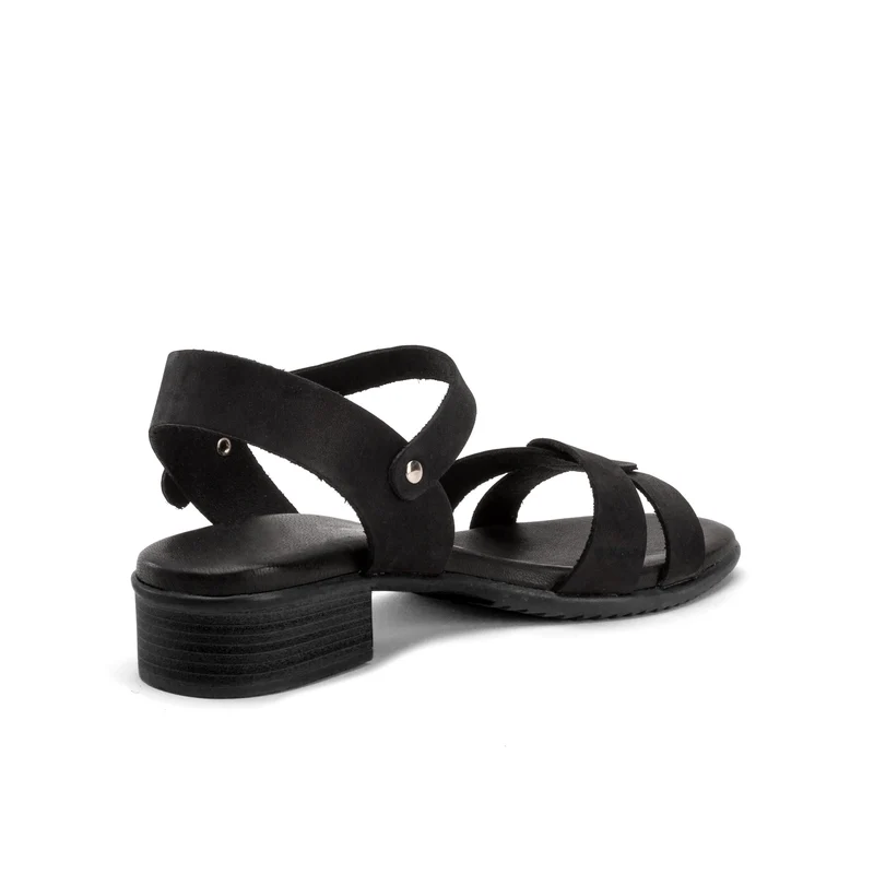 Sandalia nobuk negro S14470 Pepa & Cris