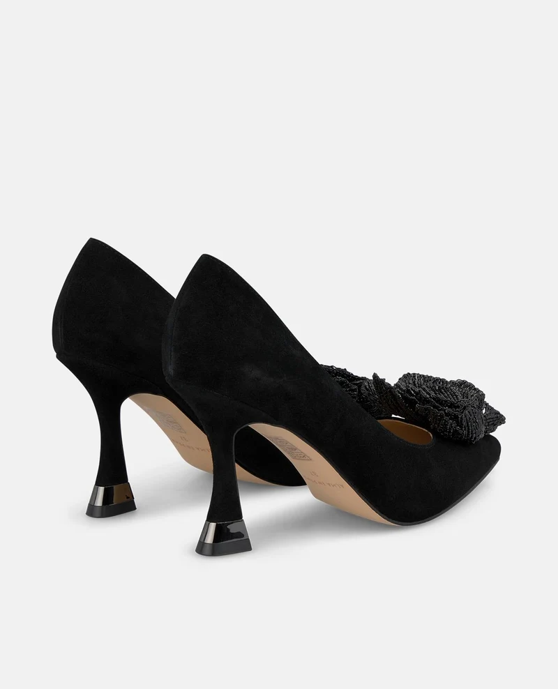ZAPATO TACÓN FLOR ABALORIOS