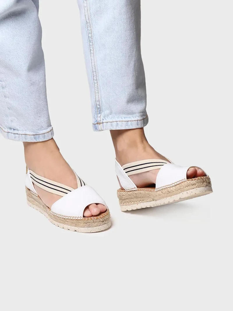 Sandalia de plataforma de yute para mujer | ESTEL-SW