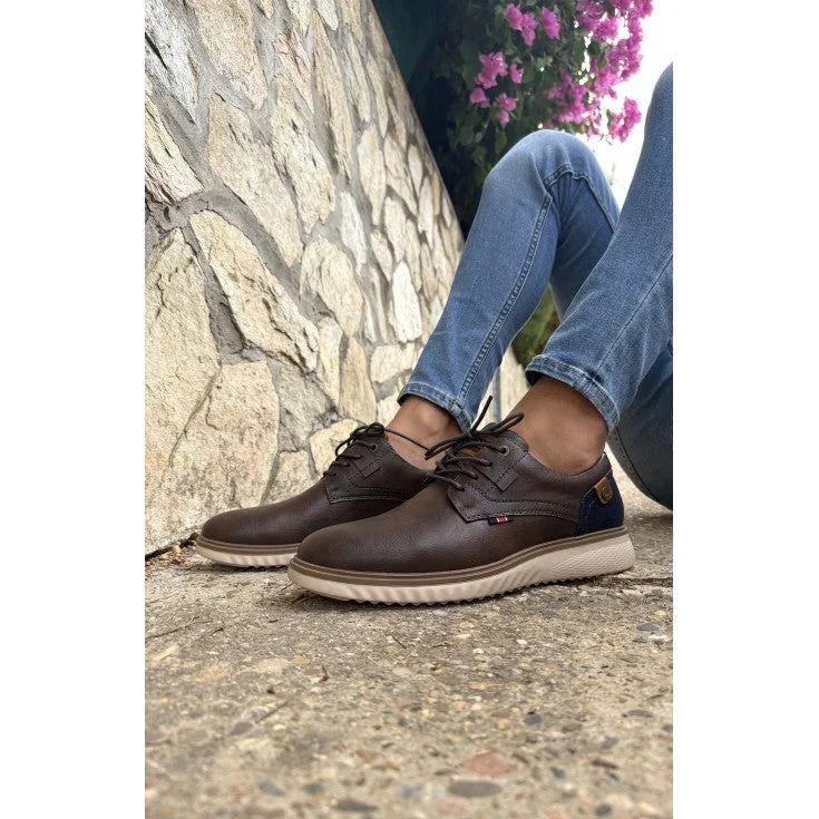 HOMBRE CASUAL ZAPATO XTI CRO MARRON