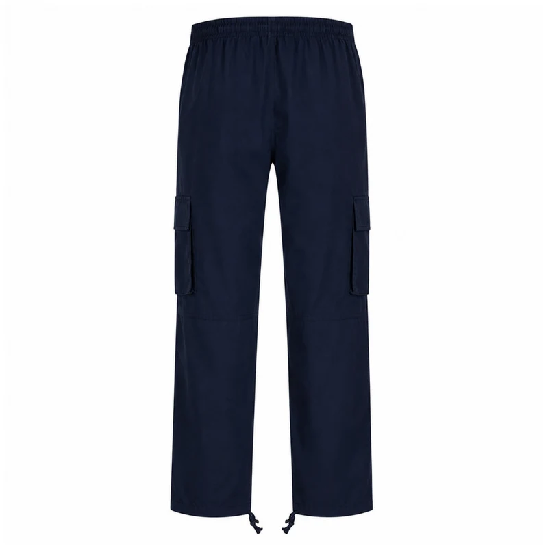 Miomu Pantalón Tipo Cargo para Hombre, Azul Oscuro