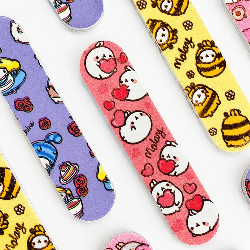 Miomu Set de Mini Limas de Uñas, Criaturas Tiernas