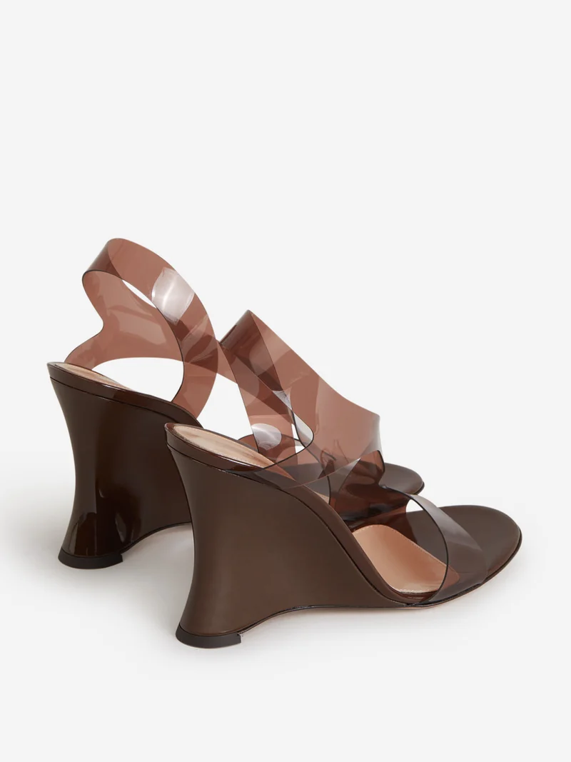 Sandalias Cuña Transparentes