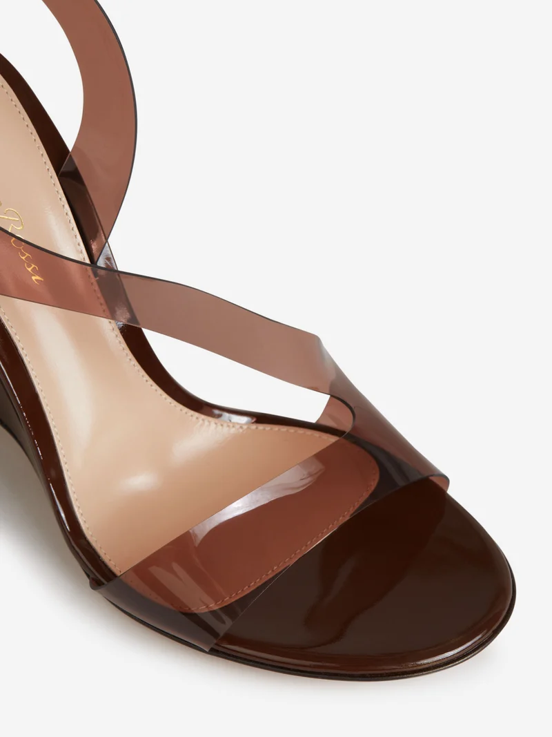 Sandalias Cuña Transparentes