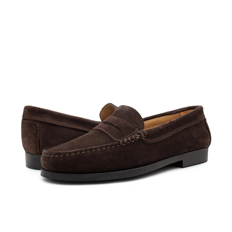 Mocasín serraje marrón 471 Castellano