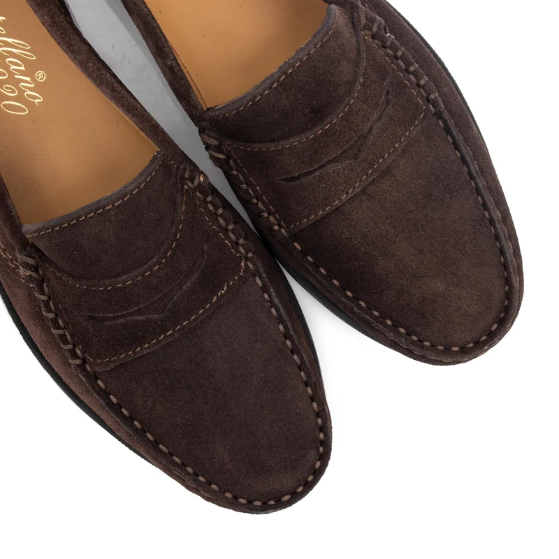 Mocasín serraje marrón 471 Castellano