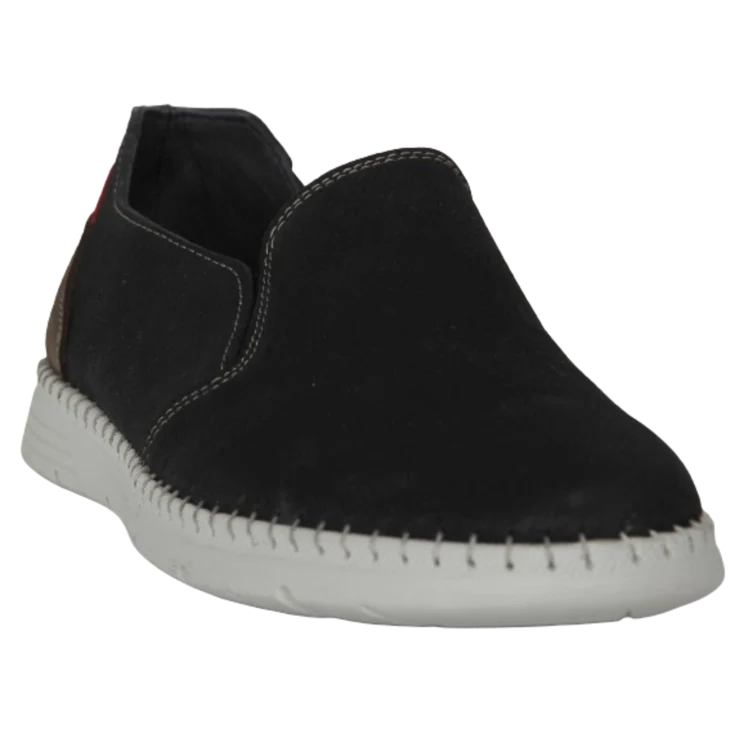 HOMBRE CASUAL ZAPATOS PEP NOBUCK MARINO