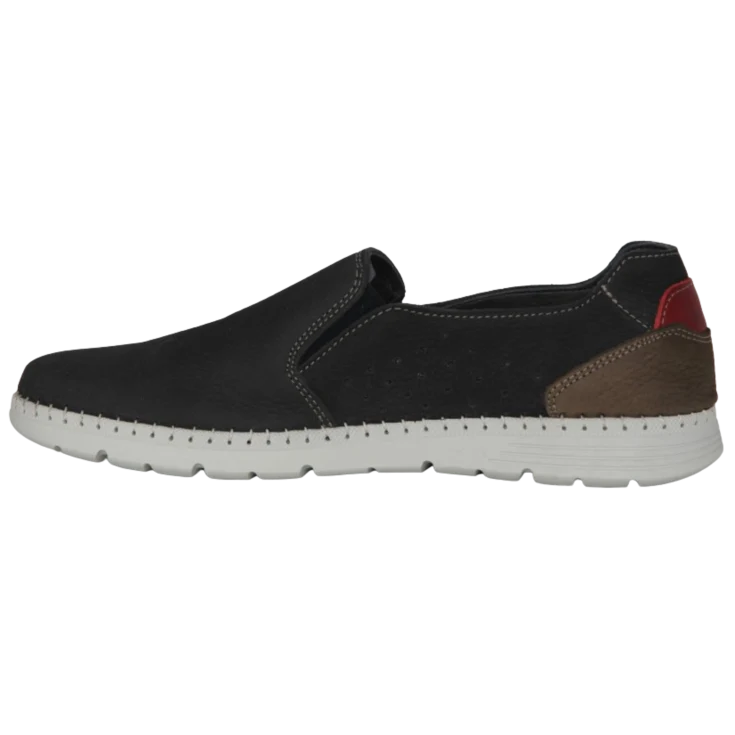 HOMBRE CASUAL ZAPATOS PEP NOBUCK MARINO