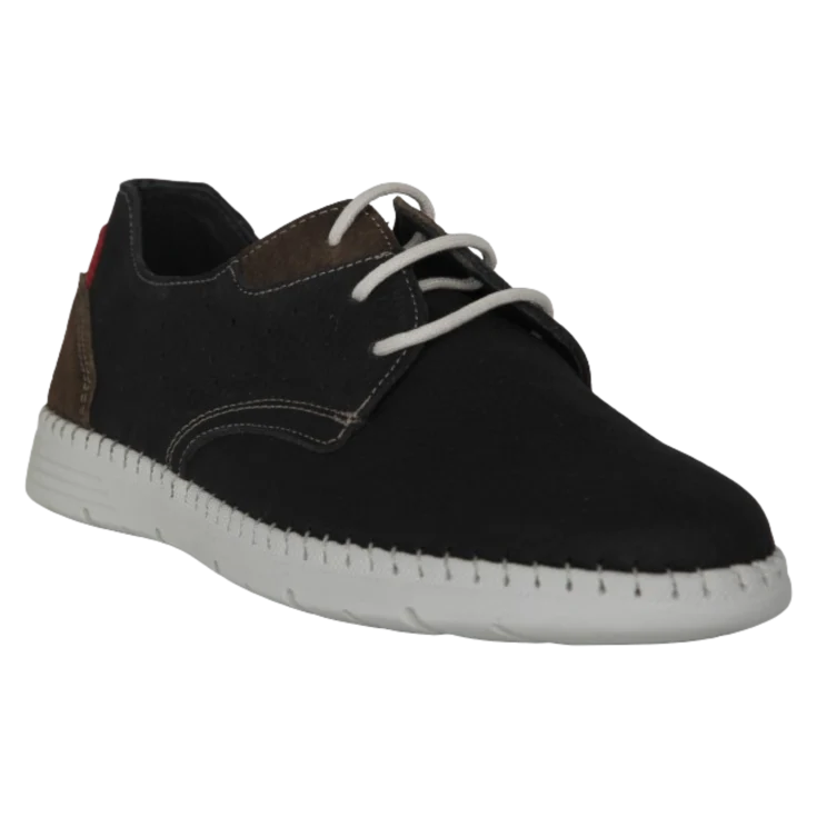 HOMBRE CASUAL ZAPATOS DARI NOBUCK MARINO