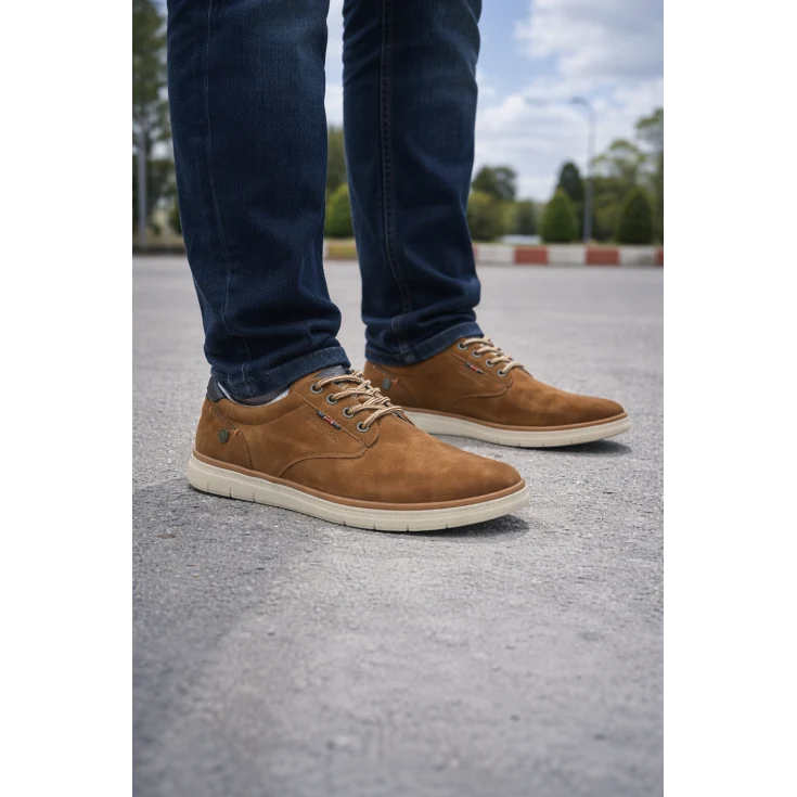 HOMBRE CASUAL ZAPATO MILAN CAMEL