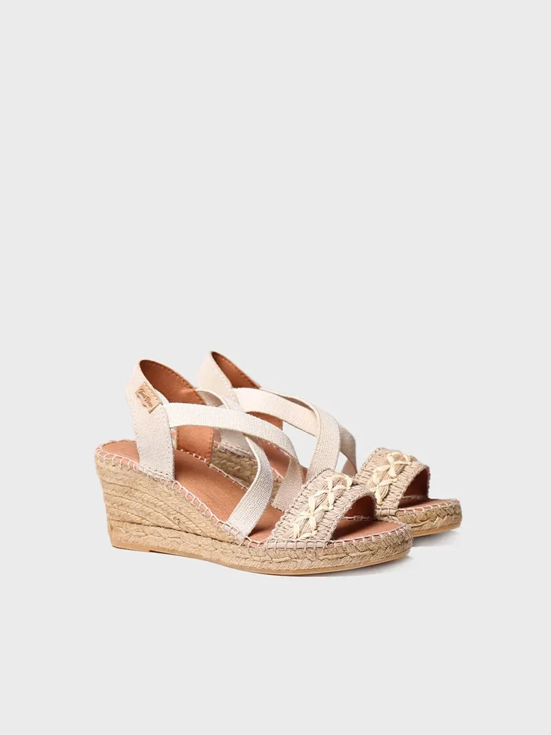 Sandalia de cuña de yute para mujer | SUSA-BN
