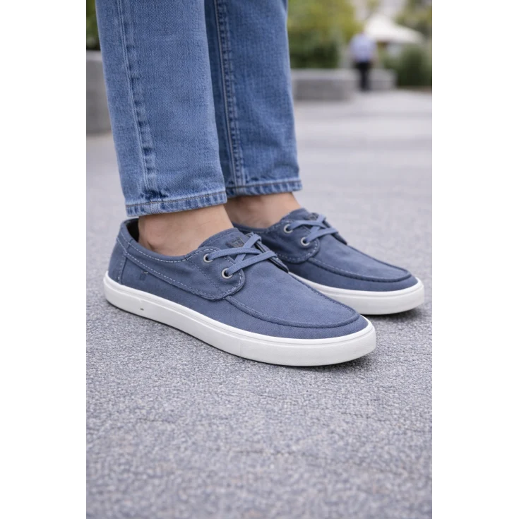 HOMBRE CASUAL ZAPATO CRO TEXTIL NAVY