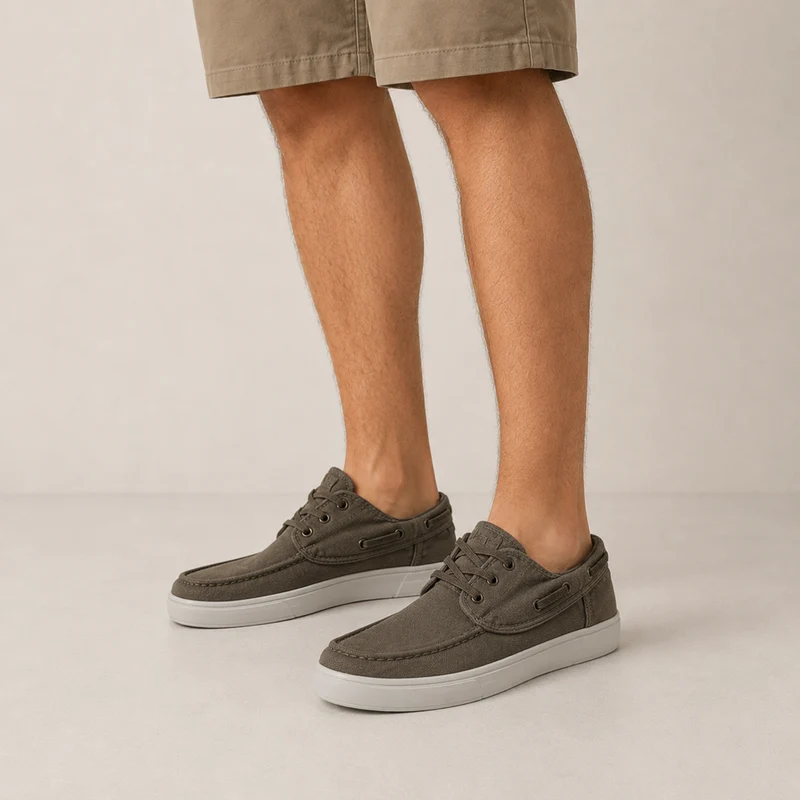 HOMBRE CASUAL ZAPATO CRO TEXTIL KAKI